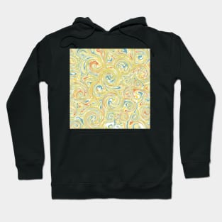 Abstract Liquid Circle-Yellow Hoodie